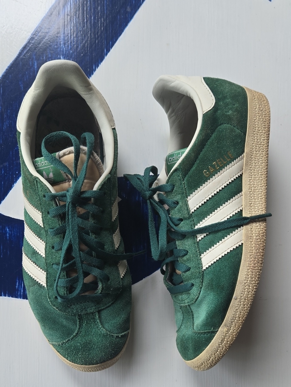 Adidas Green Suede Gazelle Sneaker Size Men's 5.5 Women's 6.5